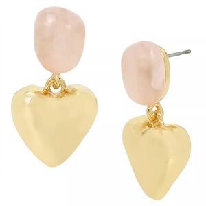 Robert Lee Morris Soho
Rose Quartz Heart Drop Earrings